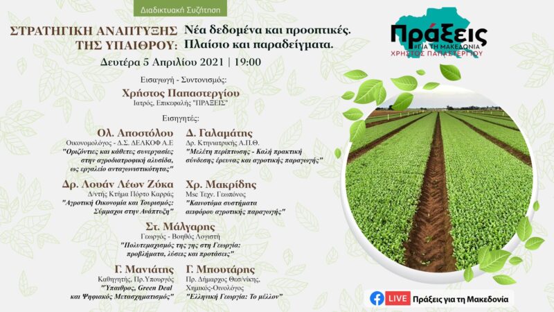 Διαδικτυακή συζήτηση: Στρατηγική ανάπτυξη της υπαίθρου
