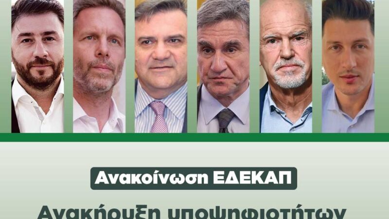 Αυτοί είναι οι έξι υποψήφιοι για την προεδρία του ΚΙΝΑΛ