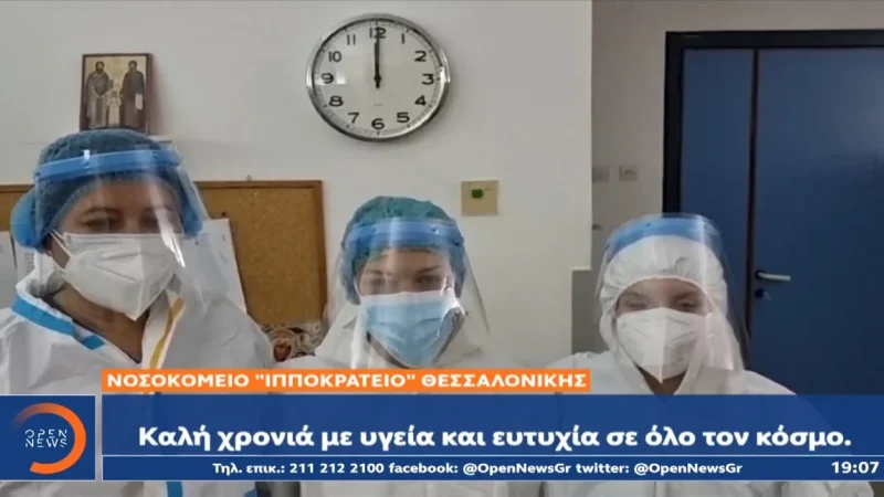 Πρωτοχρονιά στις κλινικές covid-Το συγκινητικό μήνυμα γιατρών και νοσηλευτών (ΒΙΝΤΕΟ)