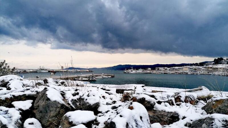 Χιόνισε στη Χαλκιδική