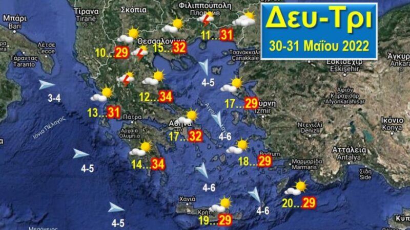 Καλοκαιρινός καιρός τη νέα εβδομάδα!