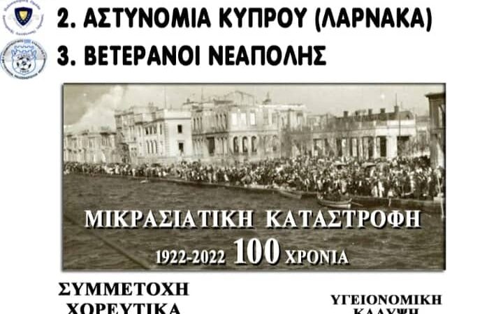Τουρνουά μνήμης για την Μικρασιατική καταστροφή από τη Λέσχη Αστυνομικών Θεσσαλονίκης