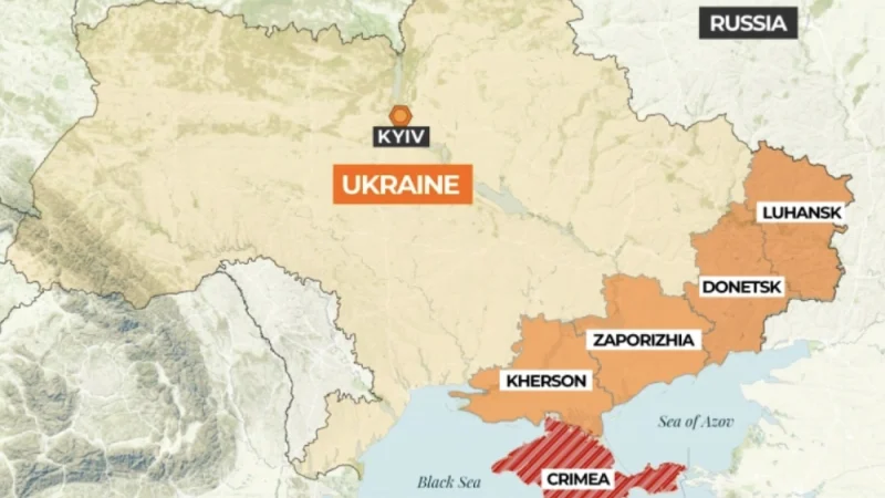 Αλλάζει ο χάρτης: Πανηγυρικό διάγγελμα Πούτιν-Στη Ρωσία Ντονέτσκ, Λουχάνσκ, Χερσώνα και Ζαπορίζια