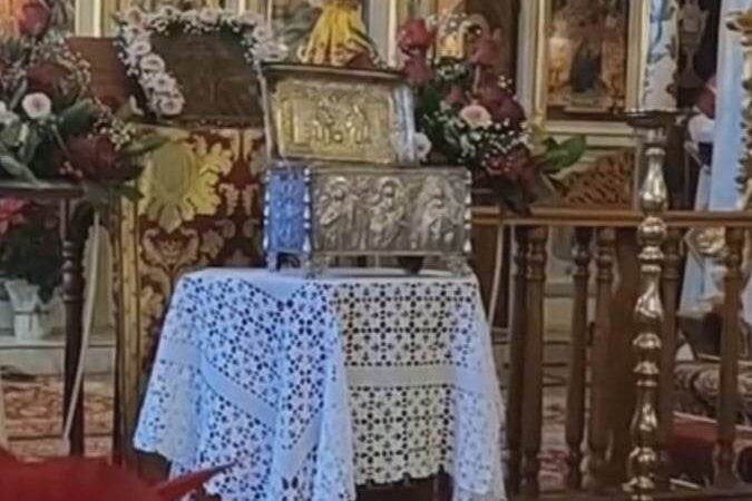 Από το πρωί κόσμος στην Επανομή για την Τιμία Κάρα του Αγίου Στυλιανού