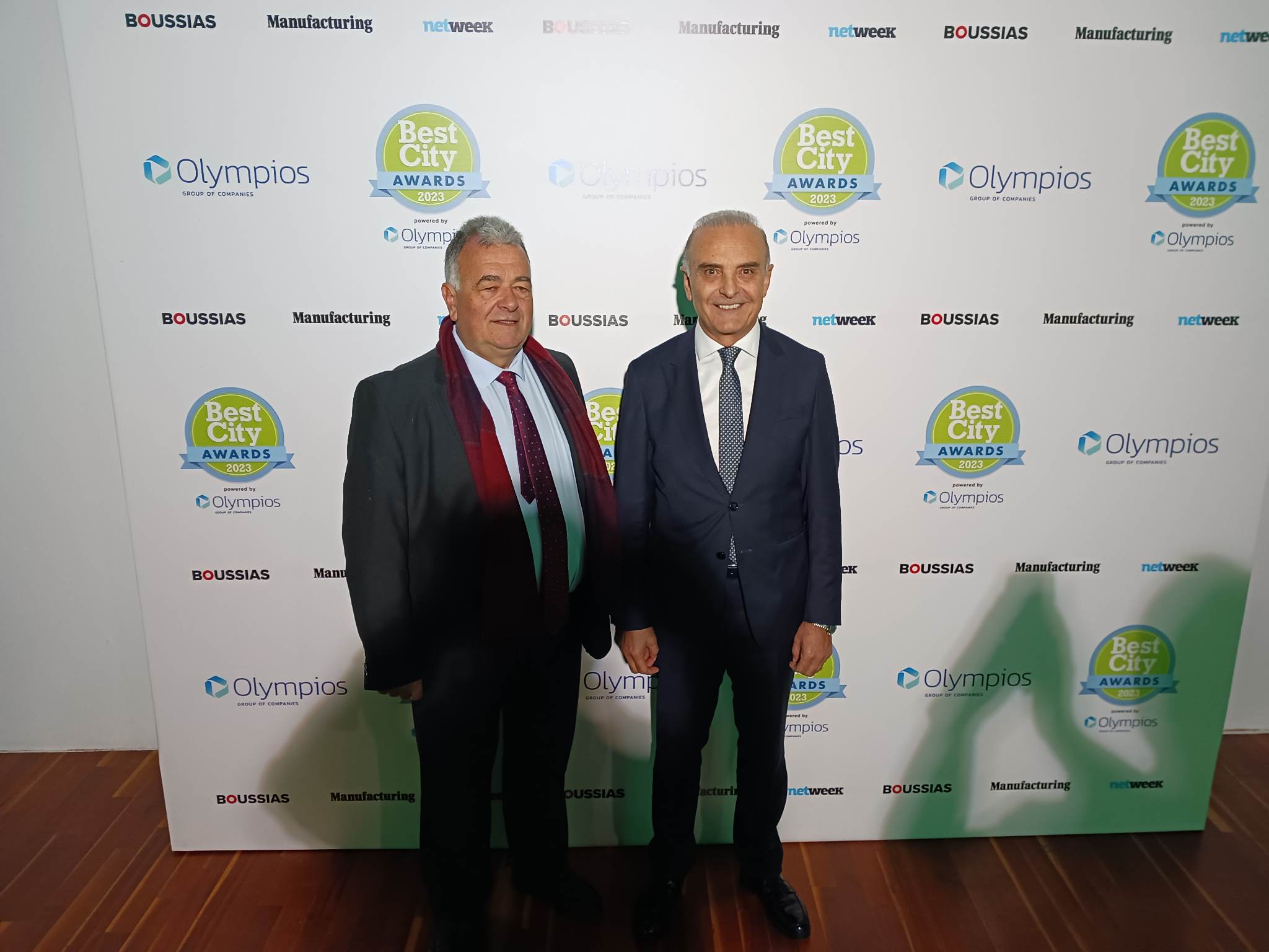 Τσαμασλής και Καψάλας παρέλαβαν το Silver βραβείο Bestcity Awards 2023 για τον Δήμο Θερμαϊκού