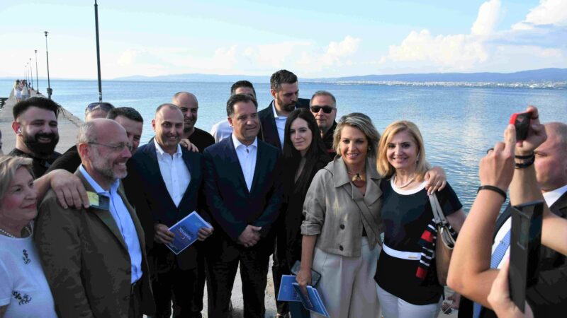 “Κλικ” από την επίσκεψη του Αδωνη Γεωργιάδη στην Περαία