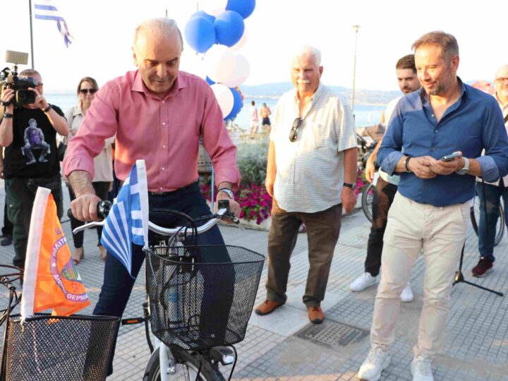 Ο Γιώργος Τσαμασλής έδωσε το σύνθημα και τα ηλεκτρικά ποδήλατα ξεκίνησαν στον Δήμο Θερμαϊκού (ΦΩΤΟΡΕΠΟΡΤΑΖ+2 ΒΙΝΤΕΟ)