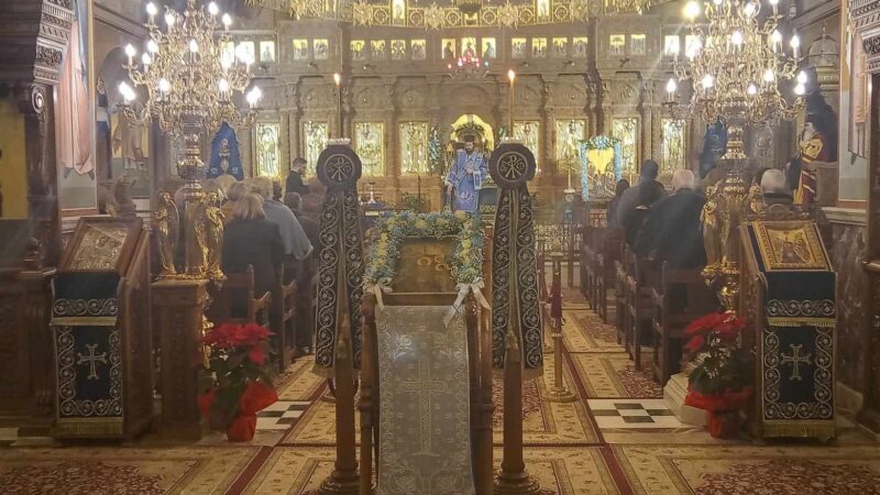 Με ευλάβεια ο Αρχιερατικός Εσπερινός των Θεοφανείων στην Παναγιά της Μηχανιώνας (ΦΩΤΟΡΕΠΟΡΤΑΖ+ΒΙΝΤΕΟ)