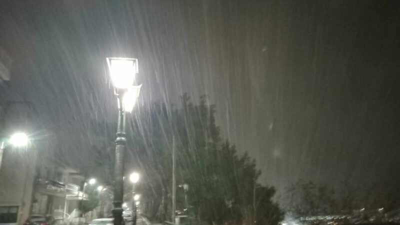 Ασπρη νύχτα για τον Θερμαϊκό-Μεγάλη προσοχή στους δρόμους (ΦΩΤΟΡΕΠΟΡΤΑΖ+ΒΙΝΤΕΟ)