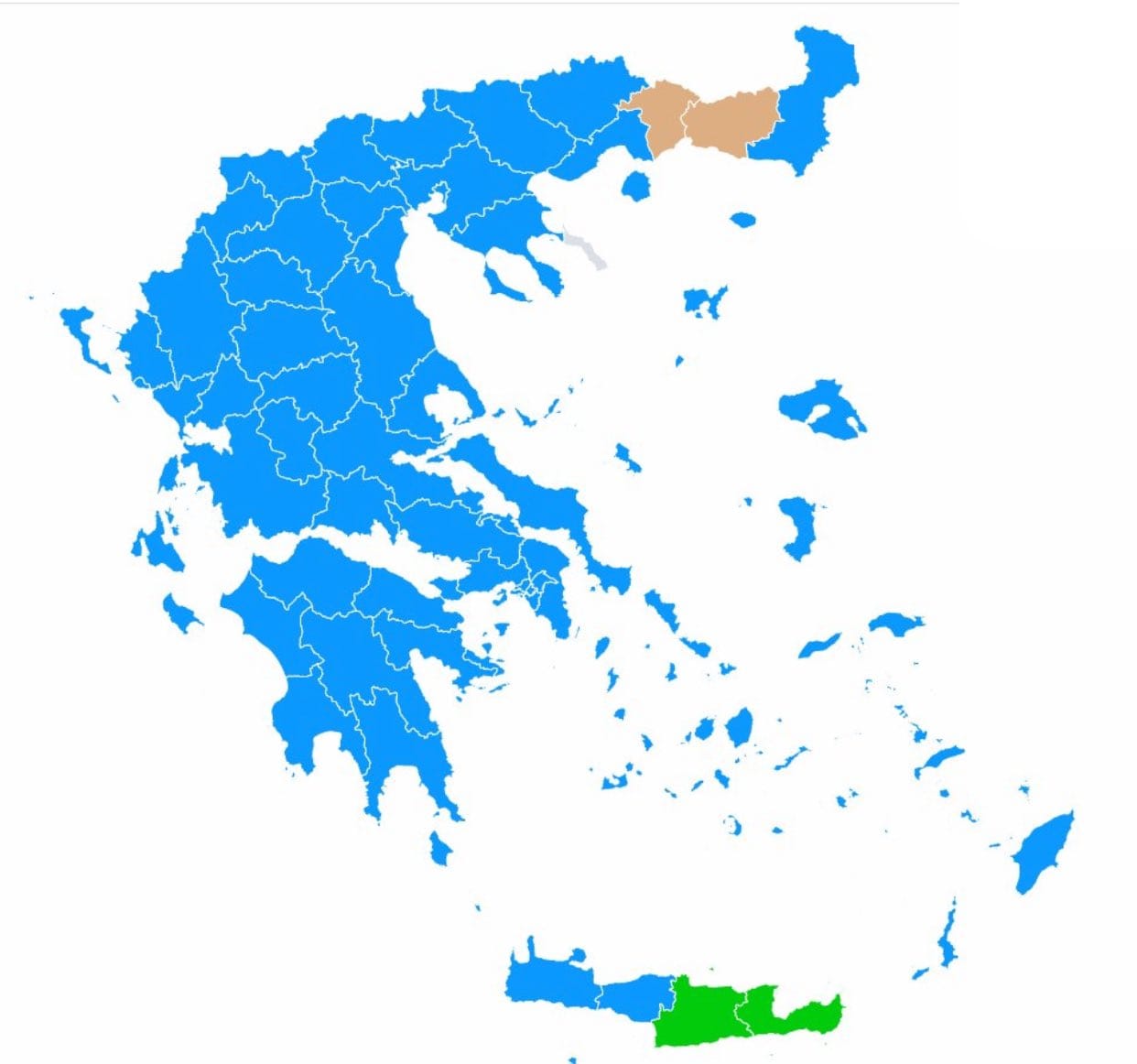 Ο “ευρωχάρτης” της Ελλάδας