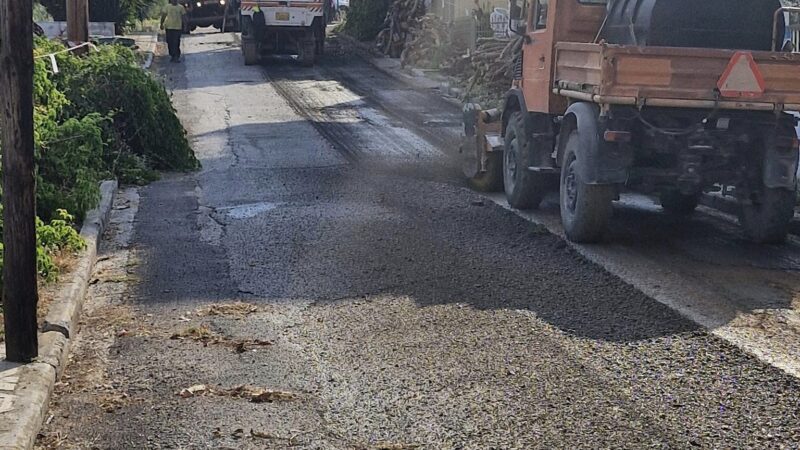 Ξεκίνησαν οι ασφαλτοστρώσεις και στη Μηχανιώνα