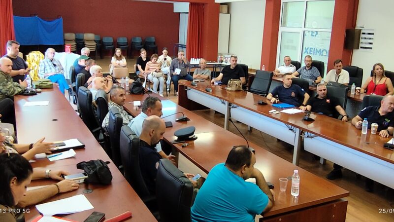 Ενόψει πιθανών πλημμυρικών φαινομένων: Συνεδρίασε το Συντονιστικό Πολιτικής Προστασίας του Δήμου Θερμαϊκού