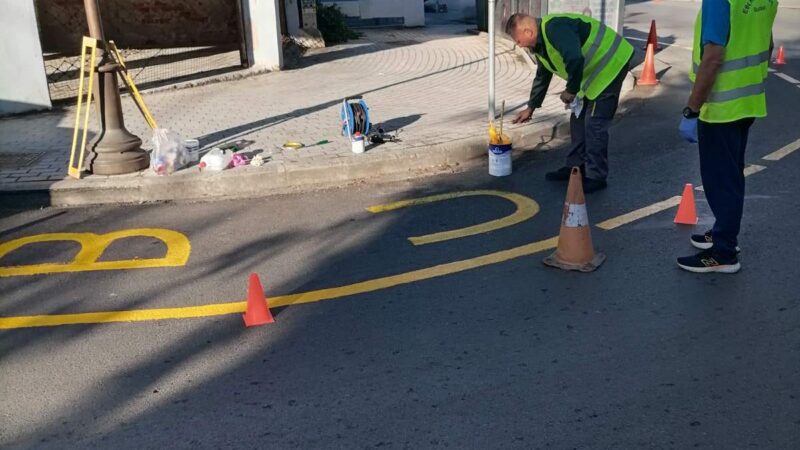 Εθελοντές του ΟΑΣΘ διαγράμμισαν δρόμους σε Περαία και Ν. Επιβάτες