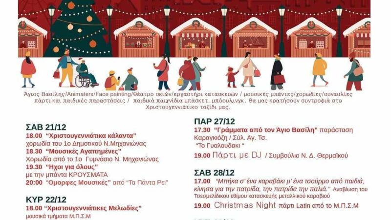 Παραμυθόκοσμος! Χριστουγεννιάτικο χωριό στη Μηχανιώνα!