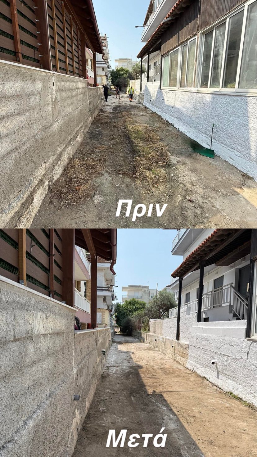 Για το πανηγύρι: Καθαρίστηκε το ρέμα της Αγίας Τριάδας