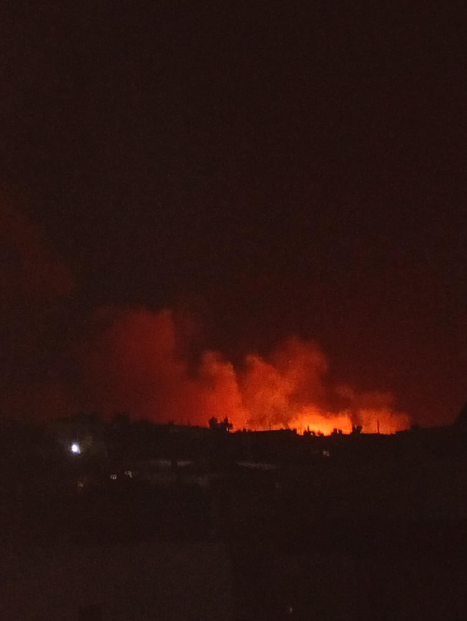 Πυρκαγιά από κεραυνό στους Ν. Επιβάτες