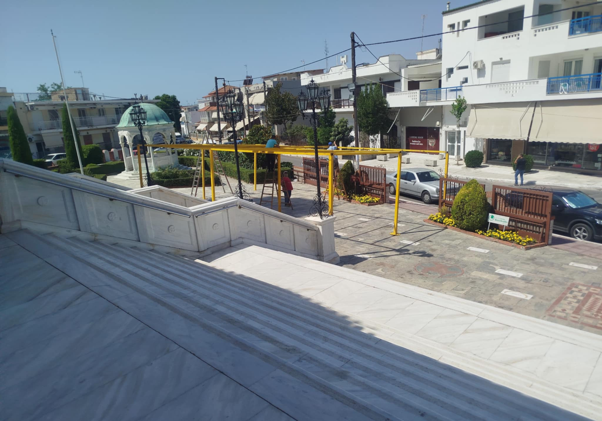 Πλησιάζει το πανηγύρι της Παναγιάς στη Μηχανιώνα: Αρχισαν οι εργασίες…