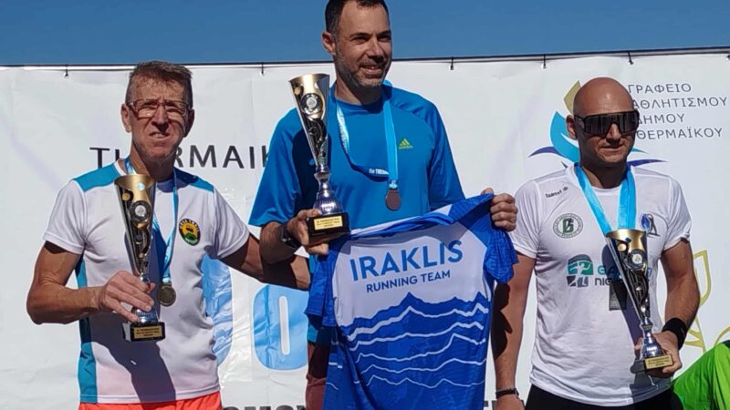Ο τερματισμός και οι απονομές του 5ου Λαϊκού Αγώνα Δρόμου Θερμαϊκού (ΦΩΤΟΡΕΠΟΡΤΑΖ)