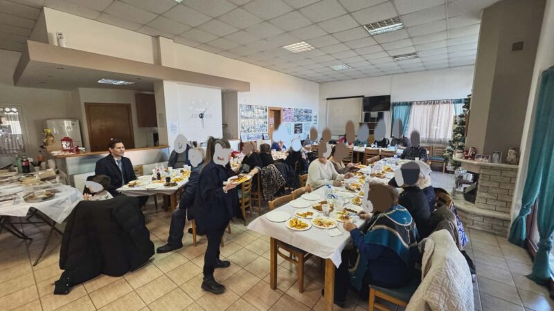 Το γεύμα αγάπης του ΚΑΠΗ της Περαίας