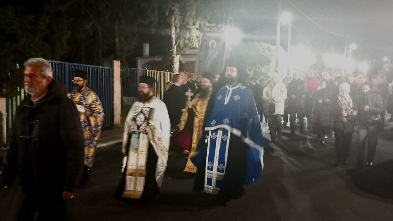 Με ευλάβεια η λιτανεία για τον Αη Νικόλα στο Αγγελοχώρι (ΦΩΤΟΡΕΠΟΡΤΑΖ)