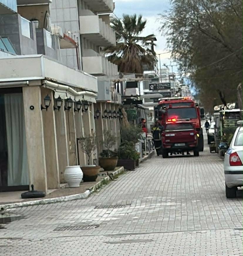 Φωτιά στη παραλία της Περαίας