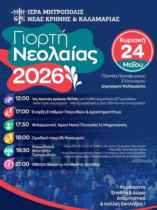 Μητρόπολη Ν. Κρήνης και Καλαμαριάς: Γιορτή νεολαίας με την Φιλαρμονική του Ιερού Ναού Παναγίας Φανερωμένης Μηχανιώνας