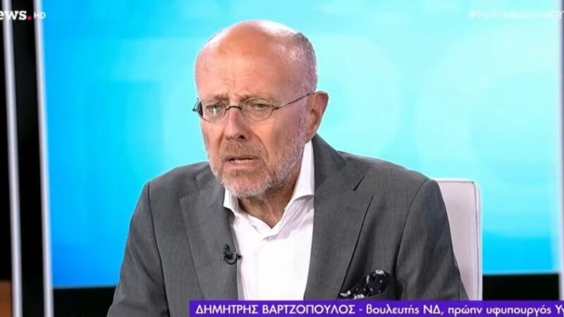 Βαρτζόπουλος για Τσίπρα στην ΕΡΤ: “Θα διαλύσει τα κομματίδια της Αριστεράς, αλλά δεν θα διεμβολίσει το ΠΑΣΟΚ…” (ΒΙΝΤΕΟ)