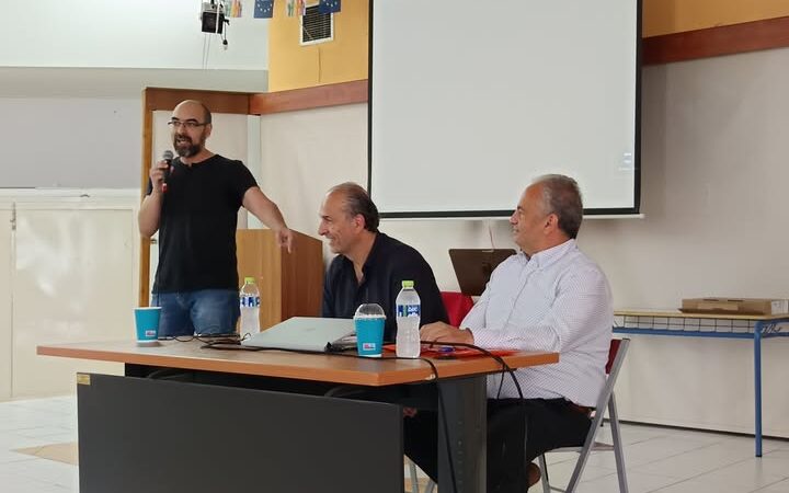 Ο Μπάνε Πρέλεβιτς άνοιξε κουβέντα με τα παιδιά του ΕΠΑΛ Επανομής