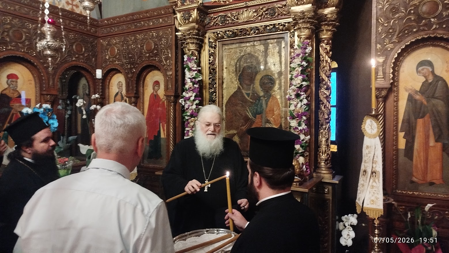 Ο Γέροντας Εφραίμ στη Παναγιά τη Μηχανιώτισα