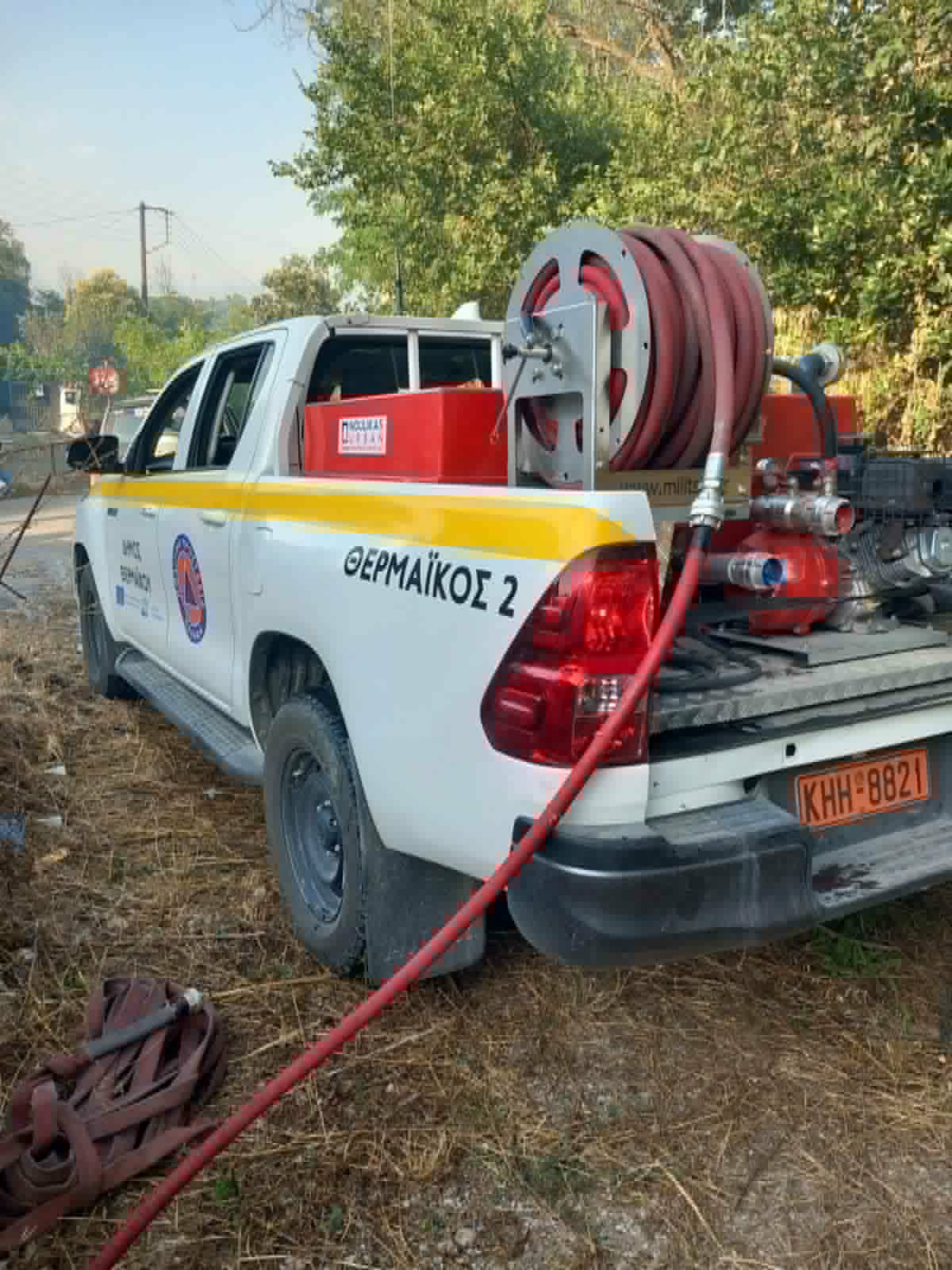 Και η Πολιτική Προστασία Θερμαϊκού αρωγός στη μεγάλη φωτιά της Λητής (ΒΙΝΤΕΟ)