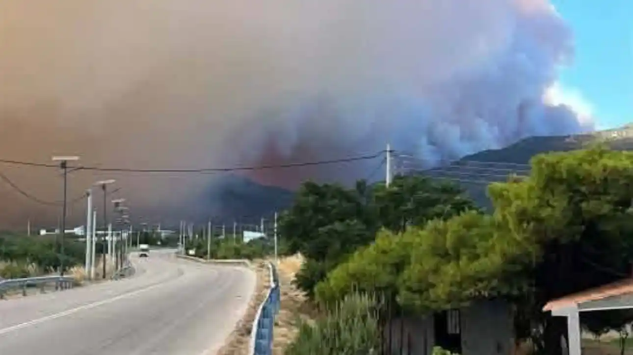 Πύρινος όλεθρος: Ετοιμη να μπει η φωτιά μέσα στα Μέγαρα-Κάηκαν σπίτια κοντά στα Βίλια