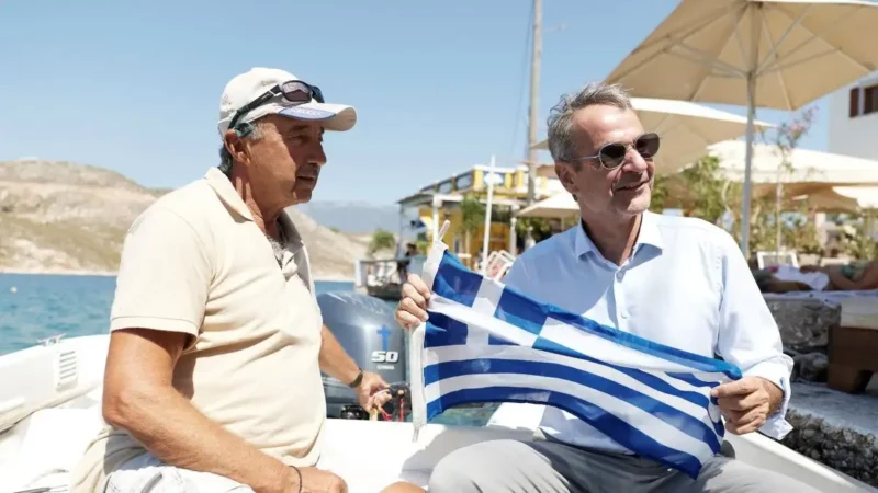 Στο Καστελόριζο ο Κυριάκος Μητσοτάκης για την 83η επέτειο της απελευθέρωσης του νησιού (ΒΙΝΤΕΟ)