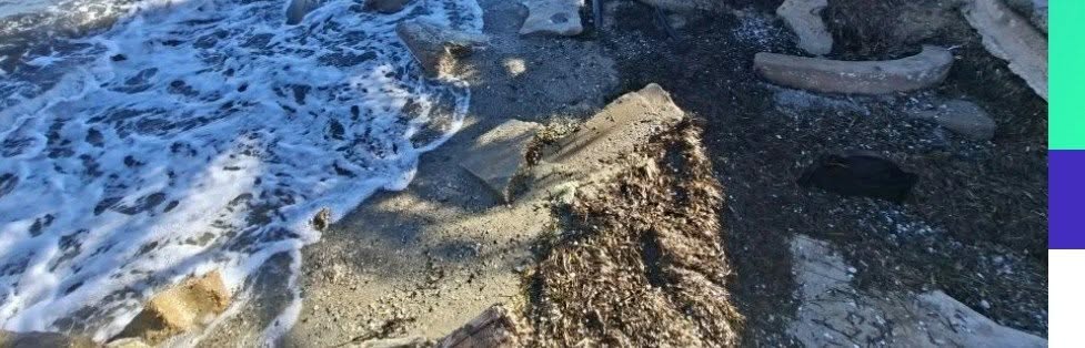 Αυτοψία στην Αγία Τριάδα: Η θάλασσα καταπίνει την παραλία (ΒΙΝΤΕΟ)